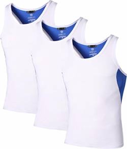 jeansian Herren Sportswear 3 Packs Sport Compression Tank Tops Vests Shirt LSL203 PackE XL von jeansian