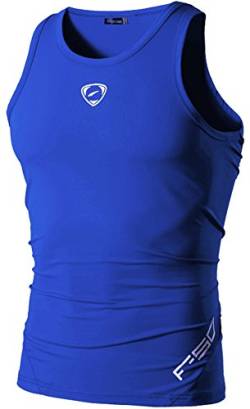 jeansian Herren Sportswear Sleeveless Sports Tank Tops LSL3306 Oceanblue L von jeansian