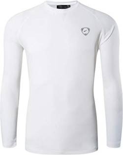 jeansian Herren UPF 50+ UV Sun Protection Outdoor Sport T-Shirt LA245 White M von jeansian