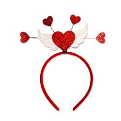Dekoratives Haarband für Valentinstag, Festival, Party, Giltter, Herz-Kopfschmuck, Haarreif, Hochzeits-Kopfreif, Urlaubsparty-Zubehör von jebyltd