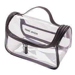 Transparente Kosmetiktasche PVC Damen Reißverschluss Make-up Taschen Beauty Cases Reiseveranstalter wasserdichte Aufbewahrung Kulturbeutel Kulturbeutel von jebyltd