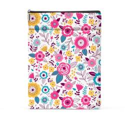 Book Sleeve Book Protector Book Pouch Book Lovers Gifts Bookish Gifts Bookcover with Zipper for Hardcover Paperback Washable Floral Printed Gift Bag for Women Grandma Her Birthday, 22,6 x 30,5 cm von jeilink