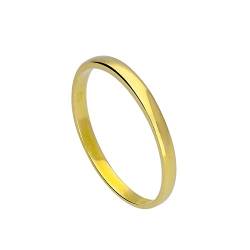 9 Karat (375) Gold 2mm Ehering Größe 49 (Erhältlich 48-63) von jewellerybox