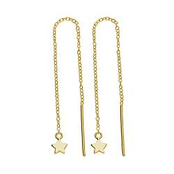 Kleine vergoldete Stern-Ohrringe aus Sterlingsilber von jewellerybox