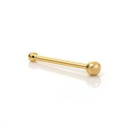 jewellerybox 9 Karat Gelbgold 1,5mm Ball Barbell Nasenstecker. Länge: 6mm von jewellerybox