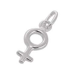 jewellerybox Klein 925 Sterlingsilber Weiblichkeitsymbol Charm Anhänger von jewellerybox