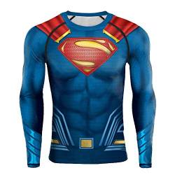 jiazery QZ Herren Superhelden-Unterwäsche, kühles und trockenes Langarm-Kompressionsshirt, Sportness-Sweatshirt - - Mittel von jiazery QZ