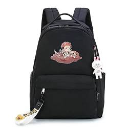 Anime Jujutsu Kaisen Rucksack Computertasche Jujutsu Kaisen Itadori Yuji Rucksack Ryomen Sukuna Daypack Fushiguro Megumi Bookbag Laptop Schultasche für Jungen Mädchen Männer Frauen 29cm * 14cm * 41cm von jiminhope