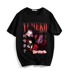 Anime Kakegurui T-Shirt Jabami Yumeko Bedruckte Kurzarmbluse Loses O-Neck Top von jiminhope