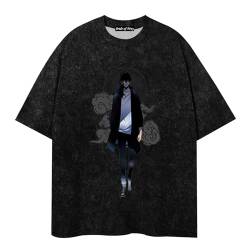 Anime Solo Leveling T-Shirt Jin-Woo Sung T-Shirt Unisex Anime Print Casual Short Sleeve Oversize T-Shirt Youth Trend Harajuku Style Tops Anime Fan T-Shirt... von jiminhope