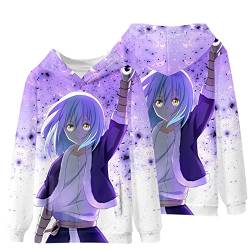 Anime That Time I Got Reincarnated as a Slime 3D-gedruckt Kapuzenpullover Rimuru Tempest Pullover Unisex Langarm Sweatshirt Mikami Satoru Hoodie von jiminhope