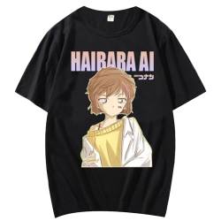 Case Closed Anime T-Shirt Detective Conan Ai Haibara Tee Lässige Rundhals Kurzarm Sweatshirt Tops von jiminhope