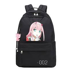 DARLING in the FRANXX Rucksack Anime Pochita Print Kleiner Anhänger Reißverschluss Reiserucksack Niedliche Cartoon Student Tasche für Jungen Mädchen von jiminhope