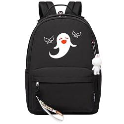 Genshin Impact Rucksack Anime Hu Tao Print Kleiner Anhänger Reißverschluss Reiserucksack Niedliche Cartoon Student Tasche für Jungen Mädchen von jiminhope