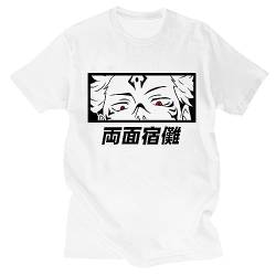 Unisex Jujutsu Kaisen T-Shirt Sommer-Kurzarm-T-Shirt Japanischer Anime Manga Gojo Satoru Ryomen Sukuna Druck-T-Shirt Lustige Oberteile von jiminhope