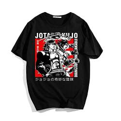 jiminhope Anime JoJo's Bizarre Adventure Print Lose Casual Sport T-Shirt Herren und Damen Tops von jiminhope