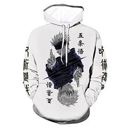 jiminhope Anime Jujutsu Kaisen 3D-gedruckt Kapuzenpullover Gojo Satoru Pullover Unisex Langarm Sweatshirt Ryomen Sukuna Hoodie von jiminhope