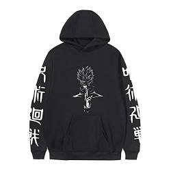 jiminhope Anime Jujutsu Kaisen Kapuzenpullover Gojo Satoru Sweatshirt Itadori Yuji Pullover Ryomen Sukuna Langarm Hoodie von jiminhope