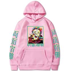 jiminhope Anime Jujutsu Kaisen Kapuzenpullover Ryoumen Sukuna Pullover Unisex Langarm Sweatshirt Jujutsu Kaisen Hoodie mit Känguru-Tasche von jiminhope