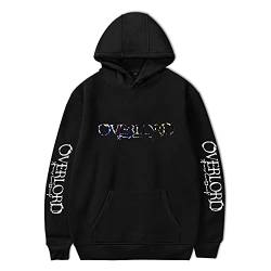 jiminhope Anime Overlord Kapuzenpullover Momonga Pullover Albedo Langarm Sweatshirt Ainz Ooal Gown Hoodie mit Känguru-Tasche von jiminhope