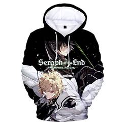 jiminhope Anime Seraph of The end Kapuzenpullover Ichinose Guren Sweatshirt Hyakuya Mikaela Pullover Hiiragi Shinoa Langarm Cosplay Hoodie von jiminhope