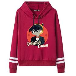 jiminhope Detective Conan Hoodie Unisex Anime Printed Pullover Sweatshirt Conan Edogawa Anime Cosplay Langarm Casual Hoodie B- von jiminhope