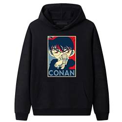 jiminhope Detective Conan Hoodie Unisex Anime Printed Pullover Sweatshirt Langarm Casual Hoodie Anime Charakter Cosplay von jiminhope