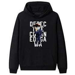 jiminhope Detective Conan Hoodie Unisex Anime Printed Pullover Sweatshirt Langarm Casual Hoodie Anime Charakter Cosplay von jiminhope