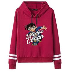 jiminhope Detective Conan Hoodie Unisex Anime Printed Pullover Sweatshirt Langarm Casual Hoodie Conan Edogawa Anime Cosplay A- von jiminhope