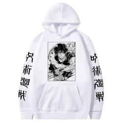 jiminhope Harajuku Kapuzenpulli Anime Jujutsu Kaisen Sweatshirt Fushiguro Toji Langarm Kapuzenpullover Anime Fushiguro Toji Sweatshirt von jiminhope