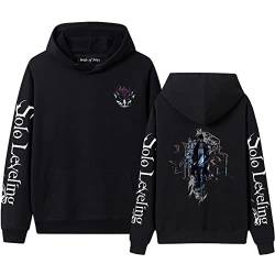 jiminhope Solo Leveling Hoodie Unisex Anime Printed Pullover Sweatshirt Langarm Casual Hoodie Anime Charakter Cosplay von jiminhope