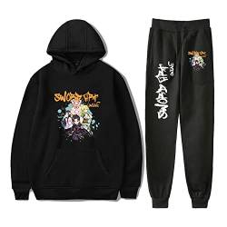 jiminhope Unisex Sword Art Online Hoodie und Jogginghose Anzüge Anime Bedrucktes Sweatshirt Freizeithosen Sets Kirigaya Kazuto Cosplay Kostüm 2 Stück Anzüge von jiminhope