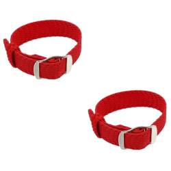 jojofuny 2St Gurt uhrenarmbänder personalisierte nylon gürtel sportklamotten Hüllen für Männer Uhrenarmband-Schnalle Herrenuhr Uhrengürtel Nylon Trageschlaufe Anschauen Fall Mann rot von jojofuny