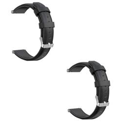 jojofuny 2St Smartwatch-Bänder Hochwertiges Lederarmband für Smartwatch Komfortables Tragegefühl mit Lederarmband Schmuckarmband Armband-Uhrenarmband uhrenarmbänder Uhrenarmband aus Leder von jojofuny