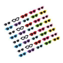 jojofuny 40St Sonnenbrille Haarnadel slico scrapbook haarstecker Sonnenbrillen-Halskettenanhänger Sonnenbrille mit flachem Rücken Nagel schmücken Armband Perlen Schmuck Handyhülle Plastik von jojofuny