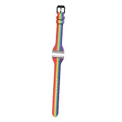 jojofuny Gurt regenbogenband lederarmband uhrband lederarmbänder Armreifen für Damen Damenuhren uhrenarmbänder Herrenuhr Uhren Ersatzband Armbanduhr Anschauen Zubehör Mann Echtes Leder von jojofuny