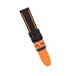 jojofuny Herrenuhrenarmbänder orangefarbene Riemen Uhrenarmbänder für Herren Uhrenarmband tauschen fittnessband gym armband Ersatz-Uhrenarmband Bandriemen für Männer zweifarbig Gurt Mann von jojofuny