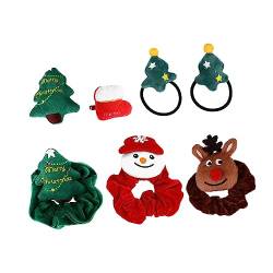 jojofuny Kinder Haarspange Kopf Seil Weihnachtsschmuck Für Mädchen Weihnachtsetikettenstift Weihnachts-emaille-pin Weihnachtshaarspange Haargummis Haarband Stirnband Frau Perlmutt Polyester von jojofuny