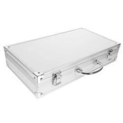 jojofuny Medizinschrank Aufbewahrungskiste werkzeugkasten tragbarer Make up Organizer Office Organizer Werkzeugkästen Kosmetiktasche Tragbarer medizinischer Reisekoffer Aluminium hart klein von jojofuny