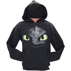 joojee GmbH Unisex Kinder Dragons Hoodie Baby-und Kleinkindkostüme, schwarz, Gr. 152-158 von joojee GmbH