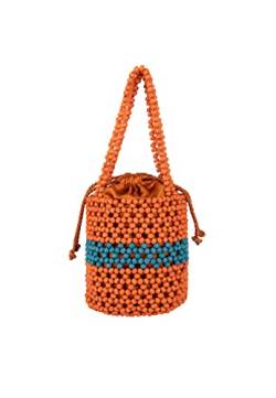 jopida Women's Bucket Bag aus Perlen, ORANGE Mehrfarbig von jopida