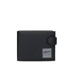 Adept Mark Horizontale Geldbörse mit Klickverschluss schwarz 11 x 8,5 x 1 cm Kunstleder, Schwarz, Quertasche mit Klickverschluss von joumma bags,s.l.