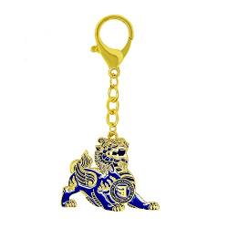 juanxian FengShui Spirit Essence Amulett Schlüsselanhänger W5032, blau, One size von juanxian