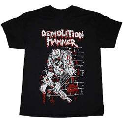 Demolition Hammer Brutal Skull Attack Thrash Sadus Atrophy Black Mens T Shirt Size M von junmo