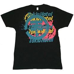 Tokio Hotel Pastel Logo Black Mens T Shirt Band Merch Size S von junmo