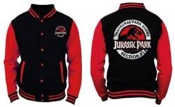 jurassic_park - Schwarz und Rot Herren Jacke - S von cotton division