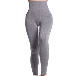 Justbella Leggings Blickdicht High Waist Push Up für Sport & Alltag Leggins (M, dunkelgrau) von justBELLA SPORTS WEAR