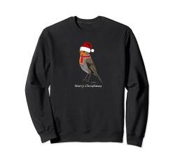 Rotkehlchen als Weihnachtsmann Vogelfreunde Weihnachtsoutfit Sweatshirt von jz.birds