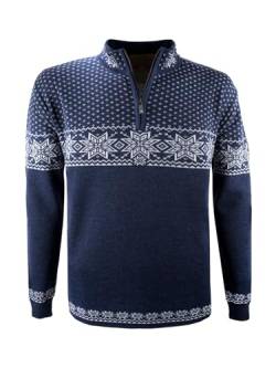 kama Pullover aus Merinowolle 4053, Unisex - Dunkel Blau (as3, Alpha, xx_l, Regular, Regular) von kama