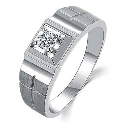 Herren Einzigartig echt natürlich Diamant 14K (585) Weißgold Hochzeit Verlobungsringe mode Band Ring von kardy